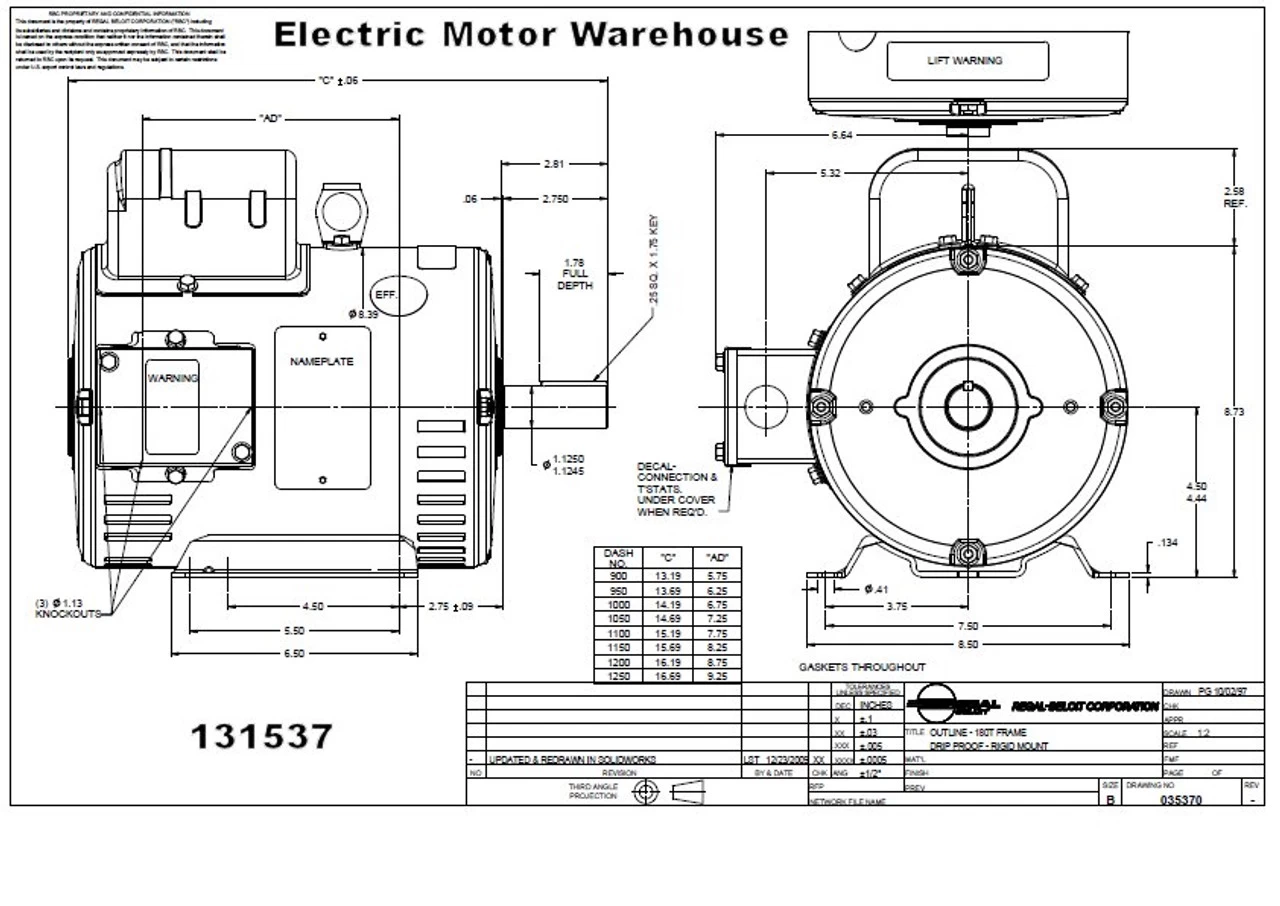 131537.00 Leeson | 5 Hp 1800 RPM 184T Frame ODP 230V - Image 4