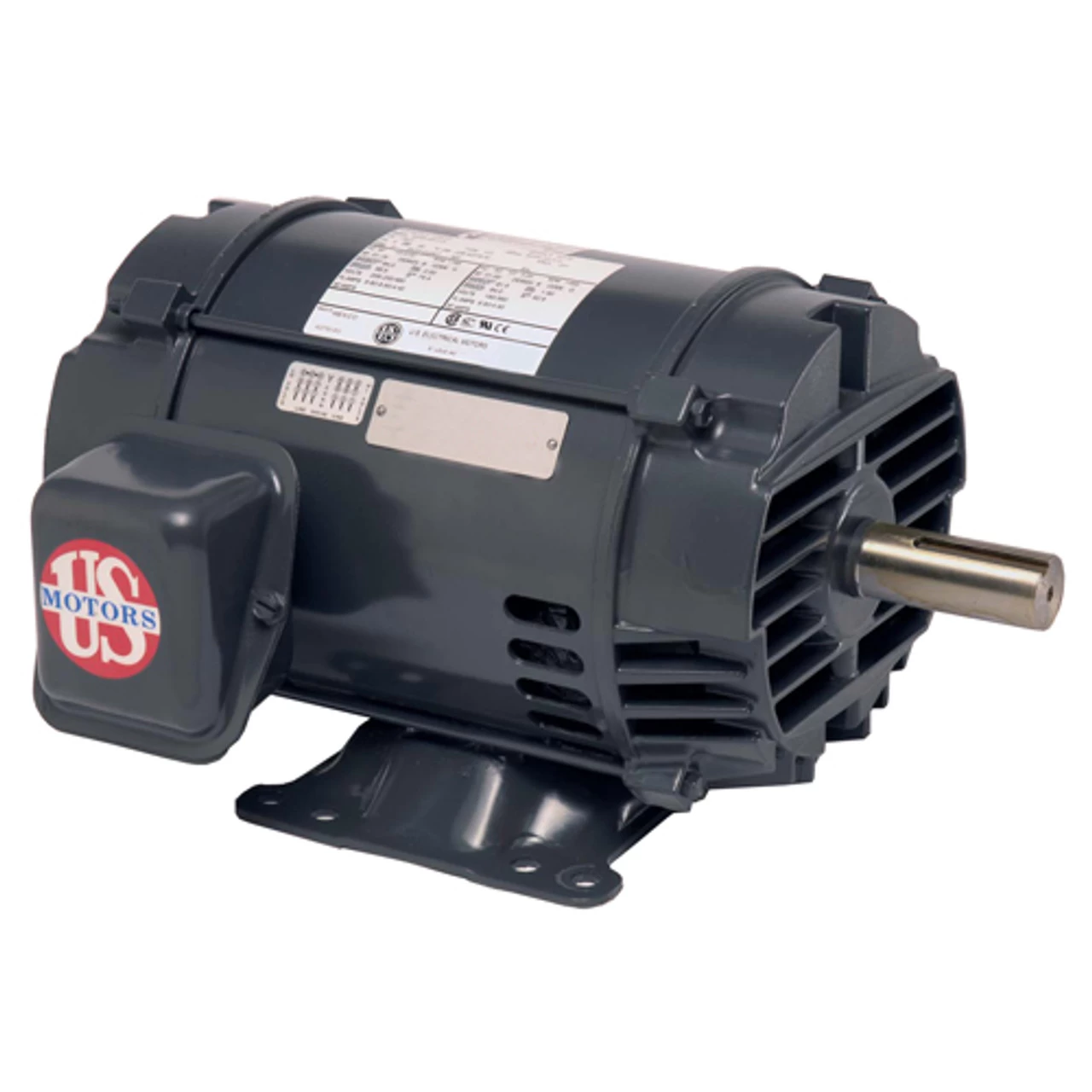 D7V3B Nidec 7 1/2 Hp 1200 RPM 254T (Rigid Base) 230/460V ODP Inverter-Duty 3-Phase Motor