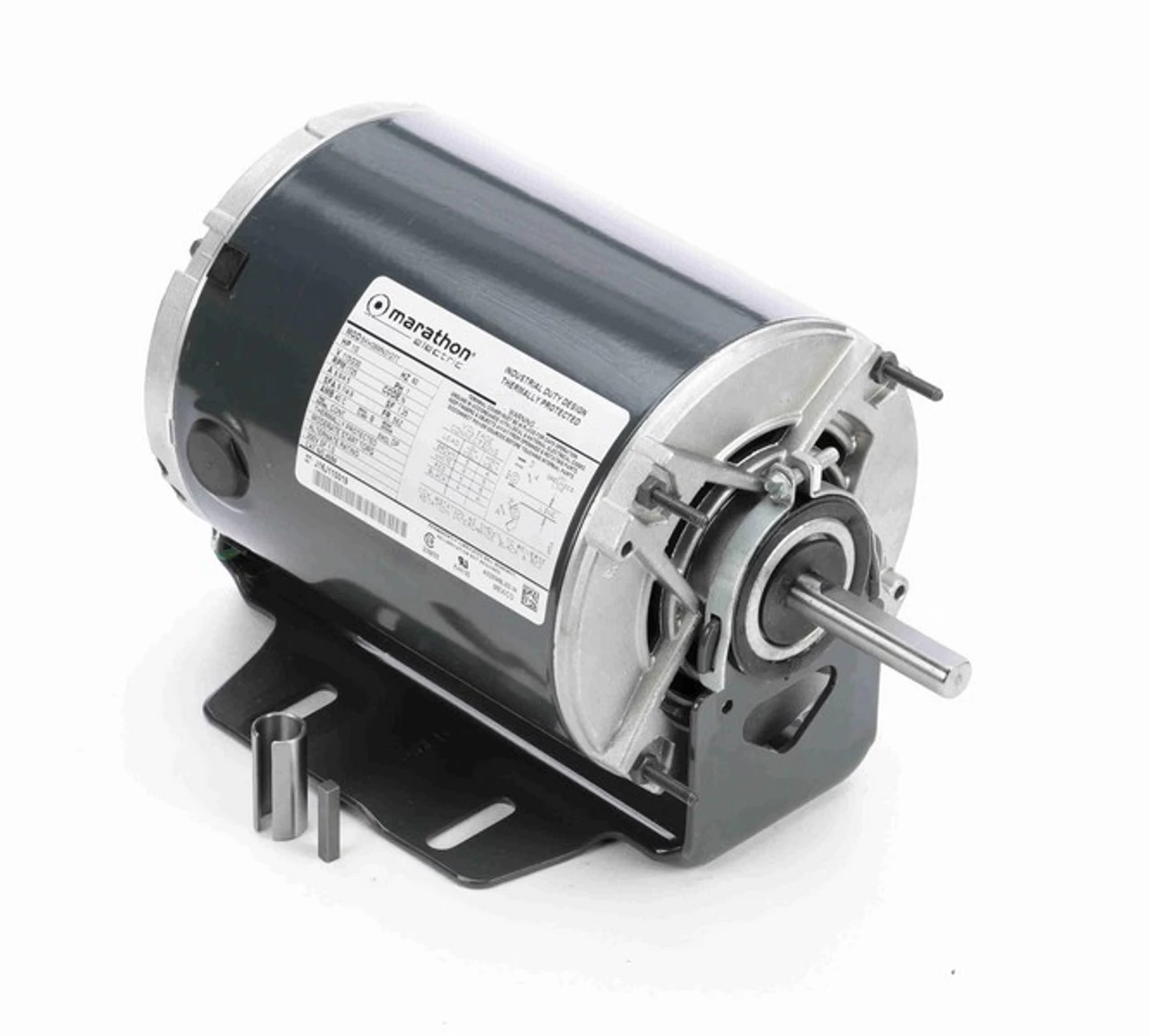 4684 Marathon 1/2 Hp (1 Speed) 115/230V 1800 RPM ODP 56Z Frame Resilient Base Blower Motor