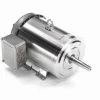 132451.00 Leeson 5 Hp 3600 RPM 230/460V 184JM Frame (With Base) TEFC 3-Phase All-Stainless Wash-Down Motor