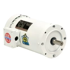 WD12C2JCR Nidec 1/2 Hp 1800 RPM 56C White (No Base) 115/208-230V TENV 1-Phase Washdown Motor