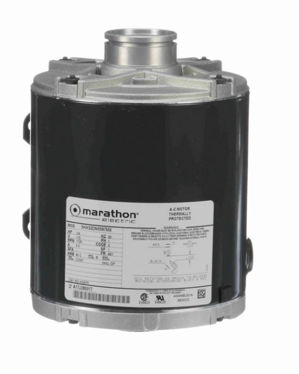 HG679 Marathon 1/4 Hp Carbonator Pump Motor 1800 RPM 115V, 48Y ODP Frame (rigid Base) Marathon