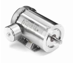 121875.00 Leeson 1 1/2 Hp 1800 RPM 230/460V 145TC Frame (Rigid Base) TEFC 3-Phase Premium-Stainless Wash-Down Motor
