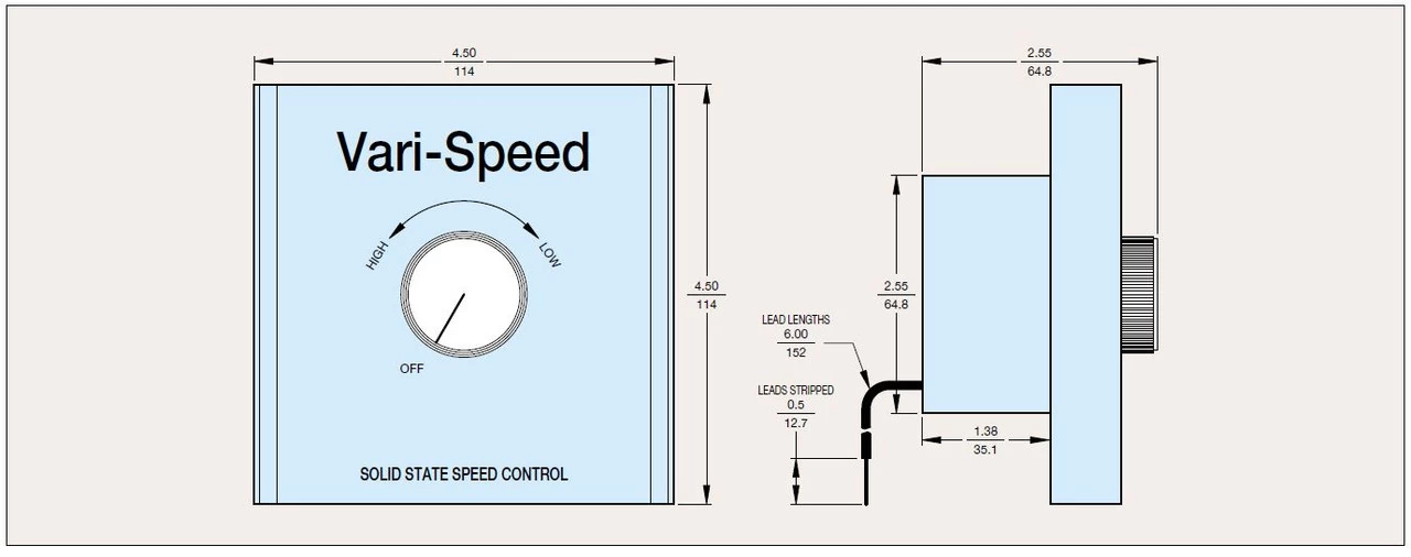 KBWC-115 | KB Electronics Solid State Variable Speed AC Electric Motor Control 15.0 Max Amps 120V - Image 2